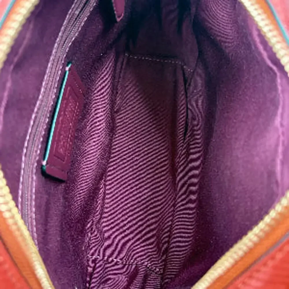 Authenticated COACH Signature 1912 Brown Multi Jacquard Leather Shoulder Bag - Picture 11 of 11